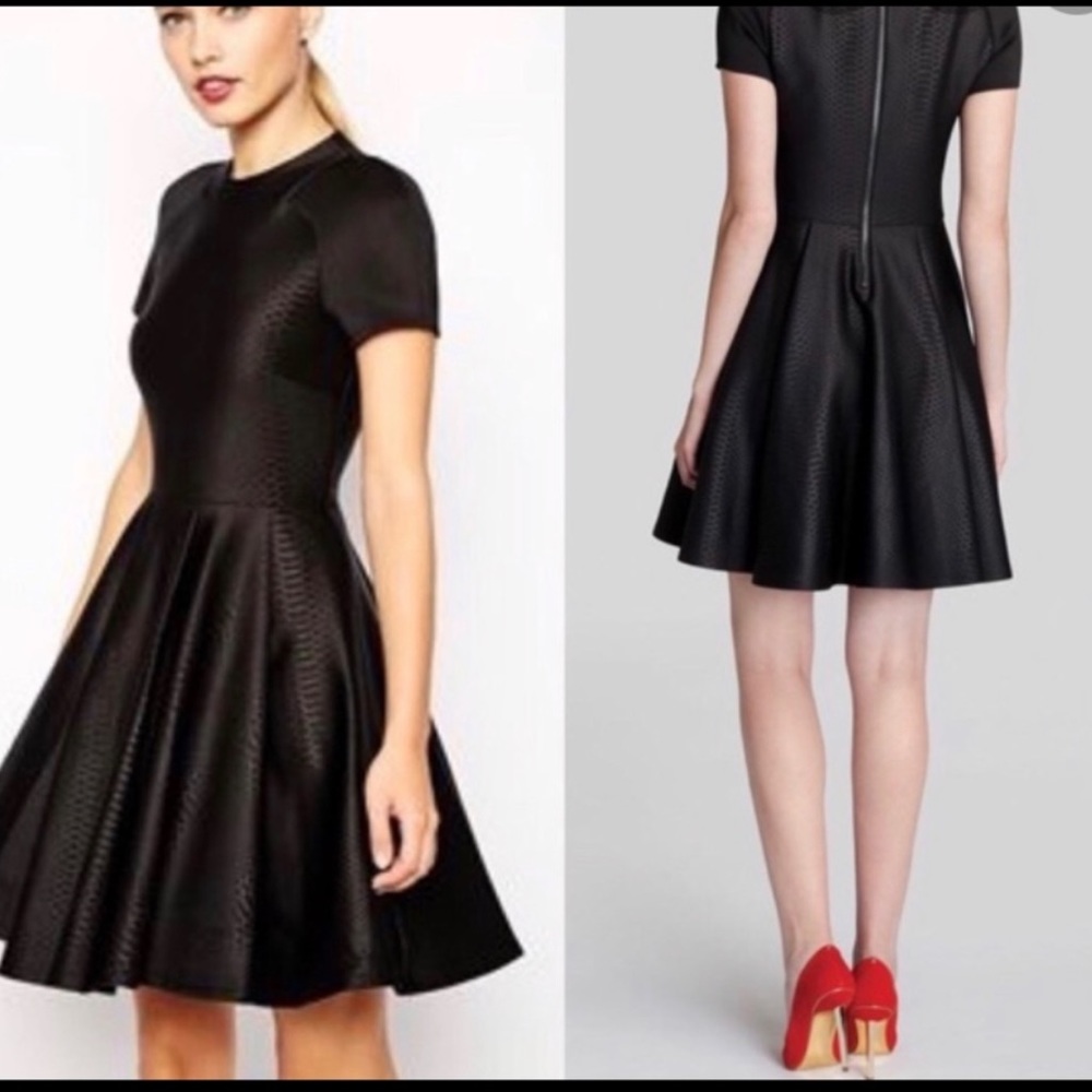 Ted Baker Neoprene Snakeskin Dress